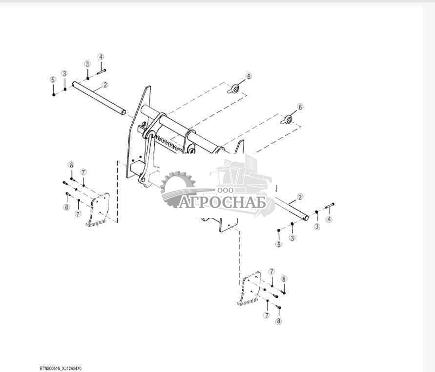 Hi-Vis Coupler Fork Frame (60 in.) 